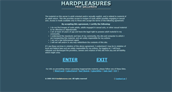 Desktop Screenshot of hardpleasures.com