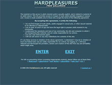 Tablet Screenshot of hardpleasures.com